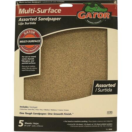 ALI Multi-Surface Sanding Sheet, 9 x 11 in., Assorted Grit 907238